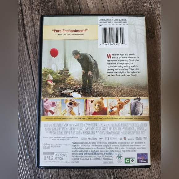 Disney's Christopher Robin DVD Movie - Picture 2 of 2